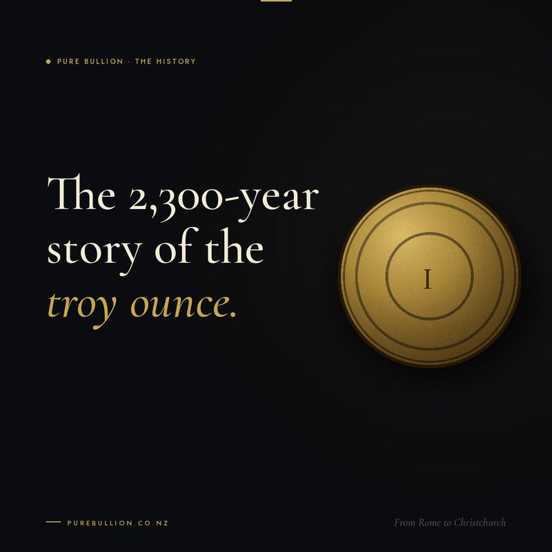 Why is bullion measured in troy ounces?