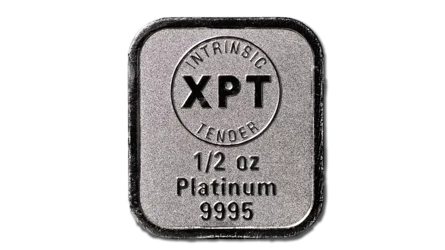 1/2oz Platinum Mint Bar - Intrinsic Tender Elemental