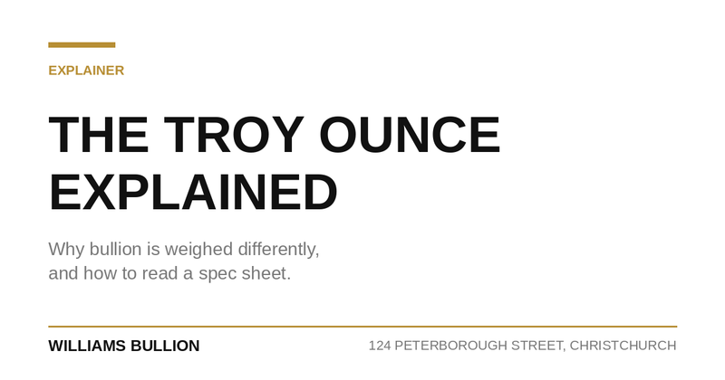 What Is a Troy Ounce?