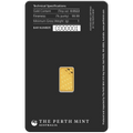 1g Perth Mint Gold Minted Bar Kangaroo