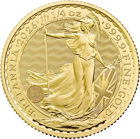 1/4oz Gold Britannia Coin 2026 King Charles III - The Royal Mint