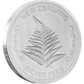 1 Troy Ounce NZ Mint Silver Fern Round .999