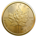 1 Troy Ounce Gold Maple Leaf Coin .9999 Royal Canadian Mint
