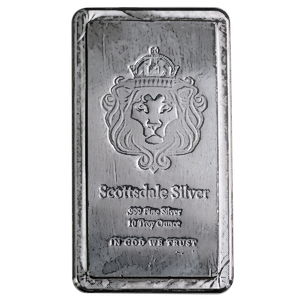 Scottsdale Mint 10oz Silver Stacker Bar