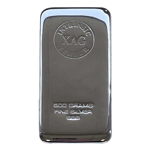 500g Silver Cast Bar