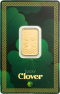 5g PAMP Suisse Lucky Charm Four-Leaf Clover Gold Bar