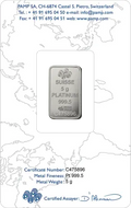 5g PAMP Suisse Fortuna Platinum Bar