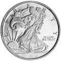 1/10 Troy Ounce Walking Liberty Silver Bullion Round
