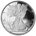 1/4 Troy Ounce Walking Liberty Silver Bullion Round