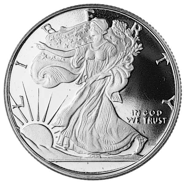 1/4 Troy Ounce Walking Liberty Silver Bullion Round