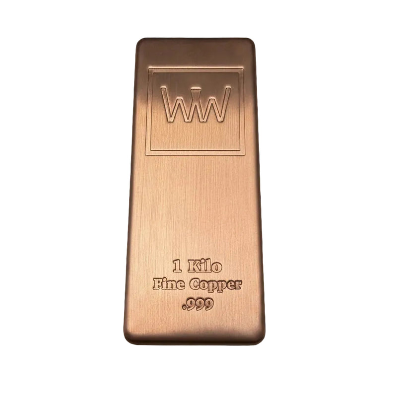 1kg Copper Bullion Bar .999 Fine Copper
