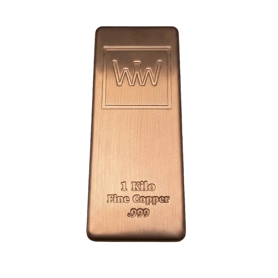 1kg Copper Bullion Bar .999 Fine Copper