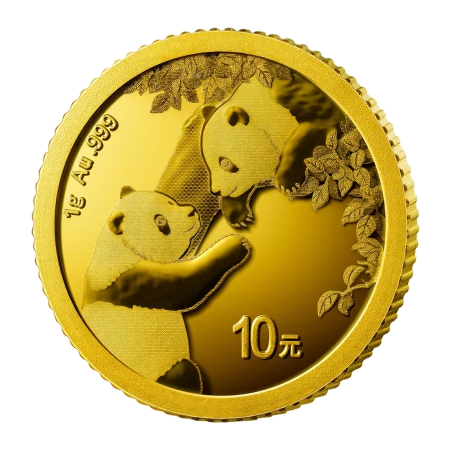 2023 1g China Panda Gold Coin