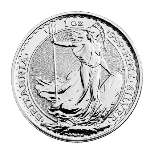 1 Troy Ounce Silver Britannia Coin .999 Fine Silver