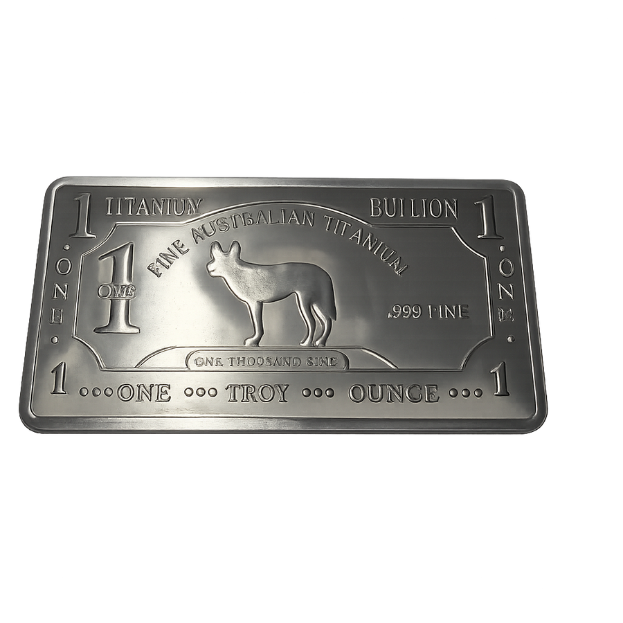 1 Troy Ounce Titanium Bar .999 Fine Titanium