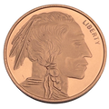 1 Troy Ounce Copper Round .999 Fine Copper