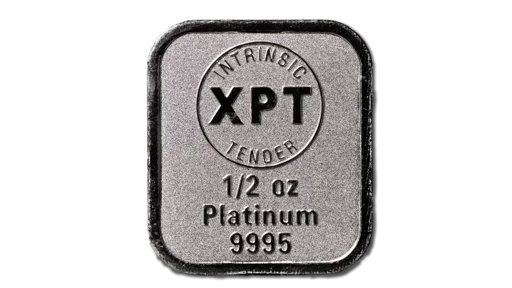 1/2oz Platinum Mint Bar - Intrinsic Tender Elemental