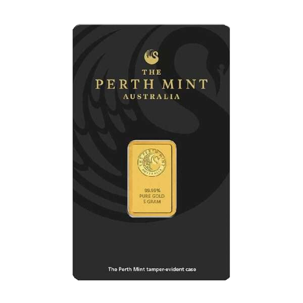 5g Perth Mint Gold Minted Bar – Kangaroo