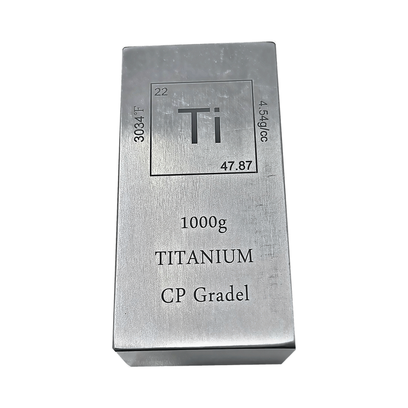 1 Kilogram Titanium Bar .999 Fine Titanium